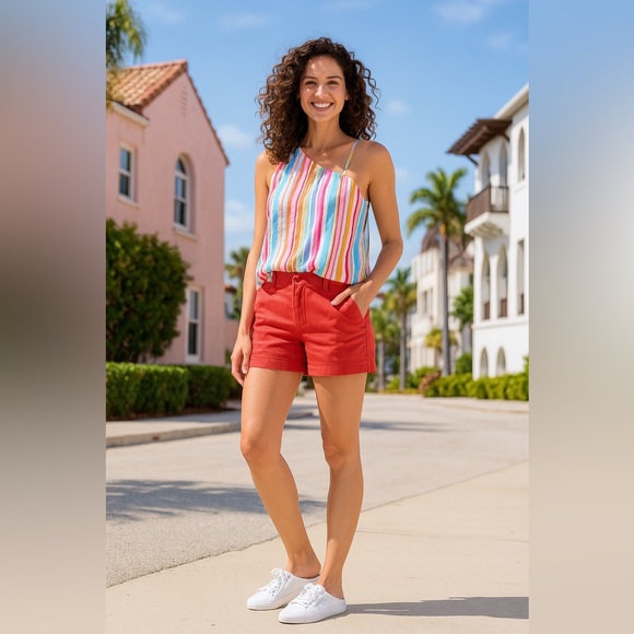 Lilly Pulitzer Abigail Canvas Mule Sneakers Resort White original box- 8.5 - Picture 2 of 16